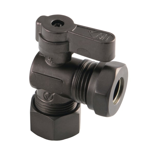 Kingston Brass KF5430ORB 5/8-Inch OD Comp X 1/2-Inch or 7/16-Inch Slip Joint Angle Stop Valve, Oil Rubbed Bronze KF5430ORB - main